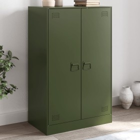 Olivgrünes Sideboard aus Stahl, 67 x 39 x 107 cm von vidaXL, Sideboards - Ref: Foro24-841665, Preis: 172,26 €, Rabatt: %