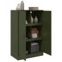 Aparador de acero verde oliva 67x39x107 cm de vidaXL, Aparadores - Ref: Foro24-841665, Precio: 172,17 €, Descuento: %