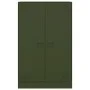 Aparador de acero verde oliva 67x39x107 cm de vidaXL, Aparadores - Ref: Foro24-841665, Precio: 170,01 €, Descuento: %