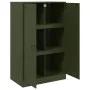 Aparador de acero verde oliva 67x39x107 cm de vidaXL, Aparadores - Ref: Foro24-841665, Precio: 170,01 €, Descuento: %