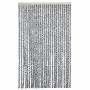 Grau-schwarz-weißer Chenille-Fliegenvorhang, 118 x 220 cm von vidaXL, Moskitonetze für Fenster - Ref: Foro24-4004882, Preis: ...