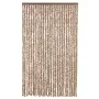 Beiger und dunkelbrauner Chenille-Fliegenschutzvorhang, 118 x 220 cm von vidaXL, Moskitonetze für Fenster - Ref: Foro24-40048...