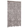 Cortina antimoscas chenilla marrón y blanco 118x220 cm de vidaXL, Mosquiteras para ventanas - Ref: Foro24-4004889, Precio: 58...