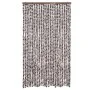 Brown and white chenille fly curtain 118x220 cm by vidaXL, Mosquito nets for windows - Ref: Foro24-4004889, Price: 74,33 €, D...