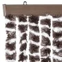Cortina antimoscas chenilla marrón y blanco 118x220 cm de vidaXL, Mosquiteras para ventanas - Ref: Foro24-4004889, Precio: 74...