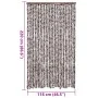 Brown and white chenille fly curtain 118x220 cm by vidaXL, Mosquito nets for windows - Ref: Foro24-4004889, Price: 74,33 €, D...