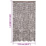 Cortina antimoscas chenilla marrón y blanco 118x220 cm de vidaXL, Mosquiteras para ventanas - Ref: Foro24-4004889, Precio: 58...