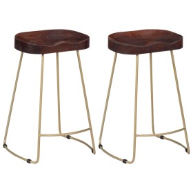 Gavin kitchen stools 2 units solid mango wood by vidaXL, Kitchen stools - Ref: Foro24-247834, Price: 148,61 €, Discount: %