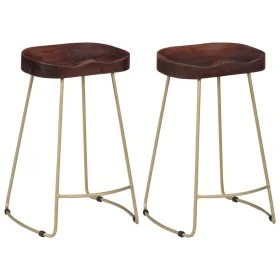 Gavin kitchen stools 2 units solid mango wood by vidaXL, Kitchen stools - Ref: Foro24-247834, Price: 145,64 €, Discount: %