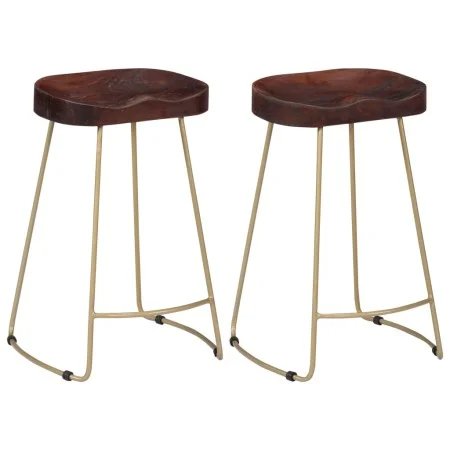 Taburetes de cocina gavin 2 unidades madera maciza de mango de vidaXL, Taburetes de cocina - Ref: Foro24-247834, Precio: 145,...