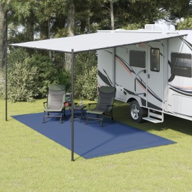 Alfombrilla de camping azul 5x2,5 m