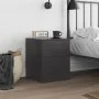 Mesita de noche acero negra 34,5x39x44 cm de vidaXL, Mesitas de noche - Ref: Foro24-841619, Precio: 51,23 €, Descuento: %
