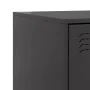 Mesita de noche acero negra 34,5x39x44 cm de vidaXL, Mesitas de noche - Ref: Foro24-841619, Precio: 51,23 €, Descuento: %