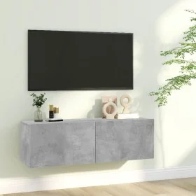 TV-Möbel Sperrholz Beton grau 100x30x30 cm von vidaXL, TV-Möbel - Ref: Foro24-801485, Preis: 52,07 €, Rabatt: %