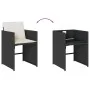 Set comedor de jardín con cojines 13 pzas ratán sintético negro by vidaXL, Garden sets - Ref: Foro24-3277994, Price: 816,21 €...