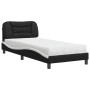 Bett mit schwarz-weißer Kunstledermatratze 80x200 cm von vidaXL, Betten und Lattenroste - Ref: Foro24-3208687, Preis: 281,02 ...