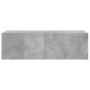 TV stand made of gray concrete plywood, 100x30x30 cm by vidaXL, TV Furniture - Ref: Foro24-801485, Price: 51,04 €, Discount: %