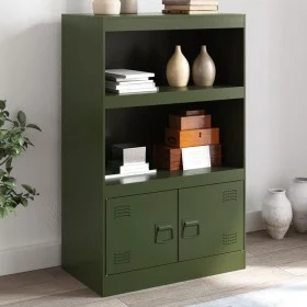 Olivgrüner Stahlschrank 67x39x107 cm von vidaXL, Sideboards - Ref: Foro24-841671, Preis: 106,48 €, Rabatt: %