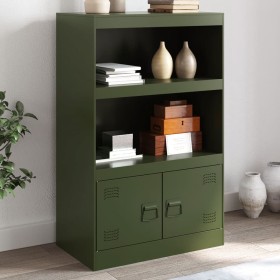 Olivgrüner Stahlschrank 67x39x107 cm von vidaXL, Sideboards - Ref: Foro24-841671, Preis: 107,52 €, Rabatt: %