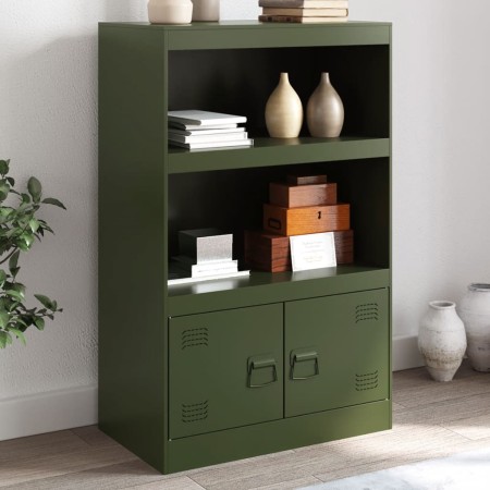 Olivgrüner Stahlschrank 67x39x107 cm von vidaXL, Sideboards - Ref: Foro24-841671, Preis: 107,52 €, Rabatt: %