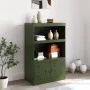 Aparador de acero verde oliva 67x39x107 cm de vidaXL, Aparadores - Ref: Foro24-841671, Precio: 106,48 €, Descuento: %