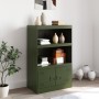 Olivgrüner Stahlschrank 67x39x107 cm von vidaXL, Sideboards - Ref: Foro24-841671, Preis: 107,52 €, Rabatt: %