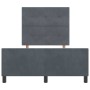 Estructura de cama Gris oscuro 120 x 200 cm Terciopelo