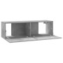 TV stand made of gray concrete plywood, 100x30x30 cm by vidaXL, TV Furniture - Ref: Foro24-801485, Price: 51,04 €, Discount: %