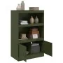 Aparador de acero verde oliva 67x39x107 cm de vidaXL, Aparadores - Ref: Foro24-841671, Precio: 106,48 €, Descuento: %