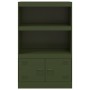 Olivgrüner Stahlschrank 67x39x107 cm von vidaXL, Sideboards - Ref: Foro24-841671, Preis: 107,52 €, Rabatt: %