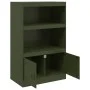 Aparador de acero verde oliva 67x39x107 cm de vidaXL, Aparadores - Ref: Foro24-841671, Precio: 106,48 €, Descuento: %