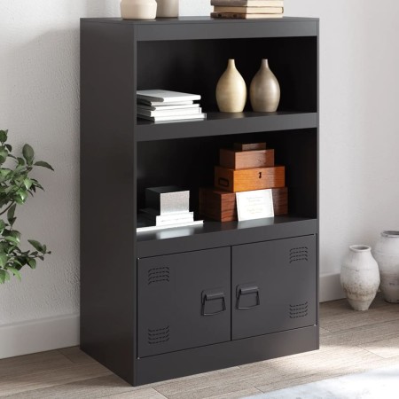 Aparador de acero negro 67x39x107 cm de vidaXL, Aparadores - Ref: Foro24-841667, Precio: 100,96 €, Descuento: %