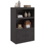 Aparador de acero negro 67x39x107 cm de vidaXL, Aparadores - Ref: Foro24-841667, Precio: 100,96 €, Descuento: %