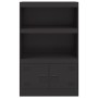 Aparador de acero negro 67x39x107 cm de vidaXL, Aparadores - Ref: Foro24-841667, Precio: 100,96 €, Descuento: %