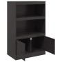 Aparador de acero negro 67x39x107 cm de vidaXL, Aparadores - Ref: Foro24-841667, Precio: 100,96 €, Descuento: %