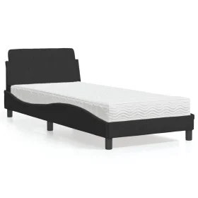 Bett mit schwarzer Samtmatratze 80x200 cm von vidaXL, Betten und Lattenroste - Ref: Foro24-3208293, Preis: 213,37 €, Rabatt: %