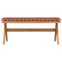 Banco de jardín madera maciza de acacia y tela rojo by vidaXL, garden benches - Ref: Foro24-366515, Price: 66,93 €, Discount: %