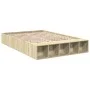 Sonoma oak engineered wood bed frame 140x200 cm by vidaXL, Beds and slatted bases - Ref: Foro24-3280568, Price: 134,44 €, Dis...