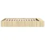 Estructura de cama madera de ingeniería roble Sonoma 140x200 cm de vidaXL, Camas y somieres - Ref: Foro24-3280568, Precio: 13...