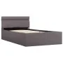 Hydraulisches Canapébett mit Stauraum und LED-Stoff in Taupe, 90 x 200 cm von vidaXL, Betten und Lattenroste - Ref: Foro24-28...