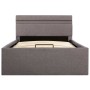 Hydraulic canapé bed with storage and LED taupe fabric 90x200cm by vidaXL, Beds and slatted bases - Ref: Foro24-285624, Price...