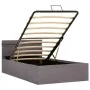 Hydraulisches Canapébett mit Stauraum und LED-Stoff in Taupe, 90 x 200 cm von vidaXL, Betten und Lattenroste - Ref: Foro24-28...