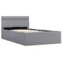 Cama hidráulica con almacenaje y LED tela gris claro 100x200cm de vidaXL, Camas y somieres - Ref: Foro24-285607, Precio: 301,...