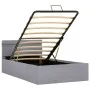 Cama hidráulica con almacenaje y LED tela gris claro 100x200cm de vidaXL, Camas y somieres - Ref: Foro24-285607, Precio: 301,...