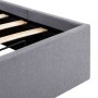 Hydraulisches Bett mit Stauraum und hellgrauem LED-Stoff, 100 x 200 cm von vidaXL, Betten und Lattenroste - Ref: Foro24-28560...