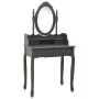 Dressing table and stool set in gray paulownia wood, 75x69x140 cm. by vidaXL, Bedroom Dressers - Ref: Foro24-289317, Price: 1...