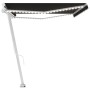 Manuell ausfahrbare Markise mit anthrazitgrauer LED 500x350 cm von vidaXL, Markisen - Ref: Foro24-3069664, Preis: 591,94 €, R...