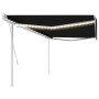 Toldo manual retráctil con luz LED gris antracita 5x3,5 m de vidaXL, Toldos - Ref: Foro24-3070064, Precio: 560,65 €, Descuent...