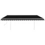 Manual retractable awning with anthracite gray LED light 5x3.5 m by vidaXL, Awnings - Ref: Foro24-3070064, Price: 594,92 €, D...
