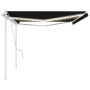 Toldo manual retráctil con luz LED gris antracita 5x3,5 m de vidaXL, Toldos - Ref: Foro24-3070064, Precio: 560,65 €, Descuent...
